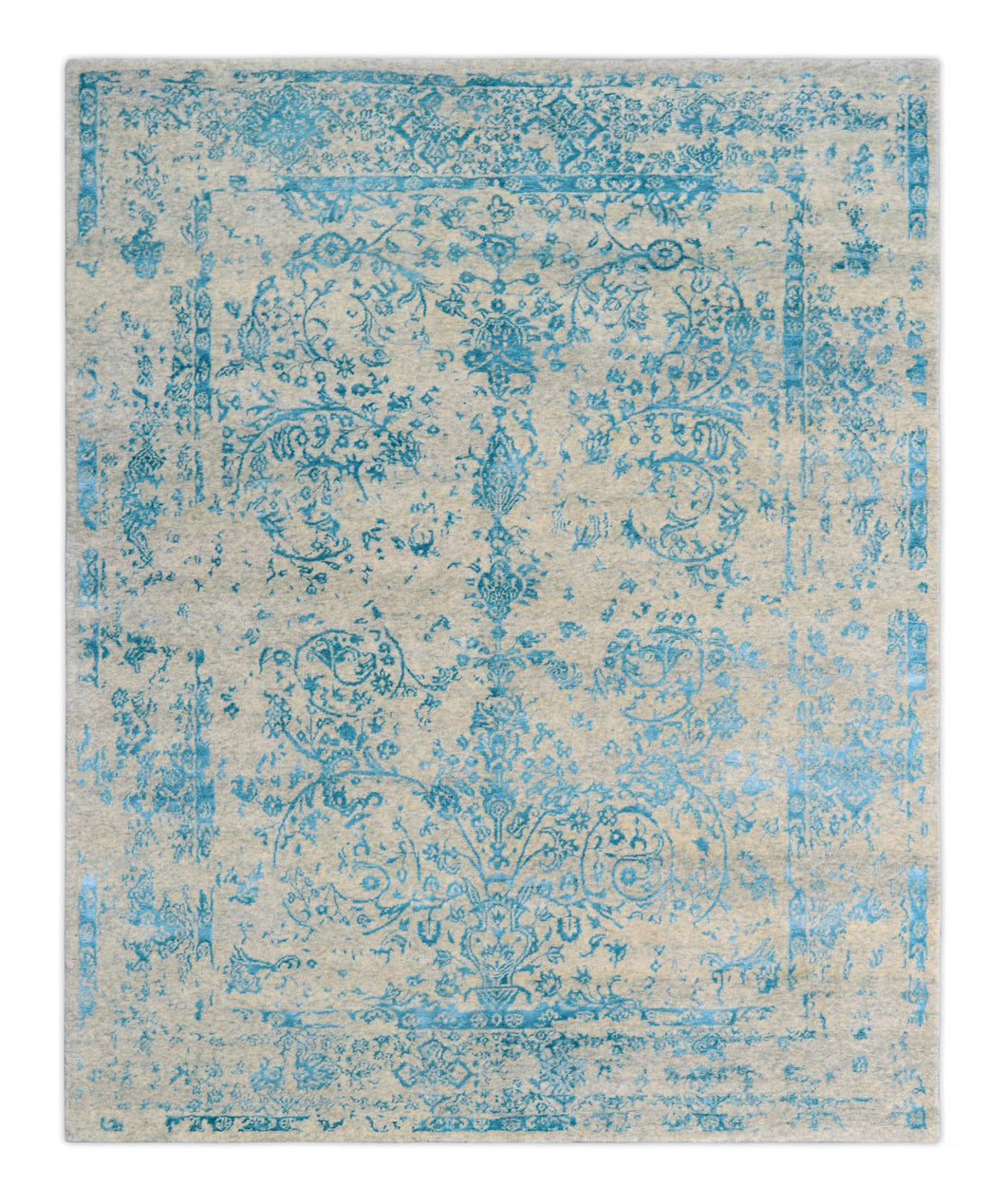 KASHMIR BLAZED 4739 AQUA BLUE 302 x 248 (8x10 ft)