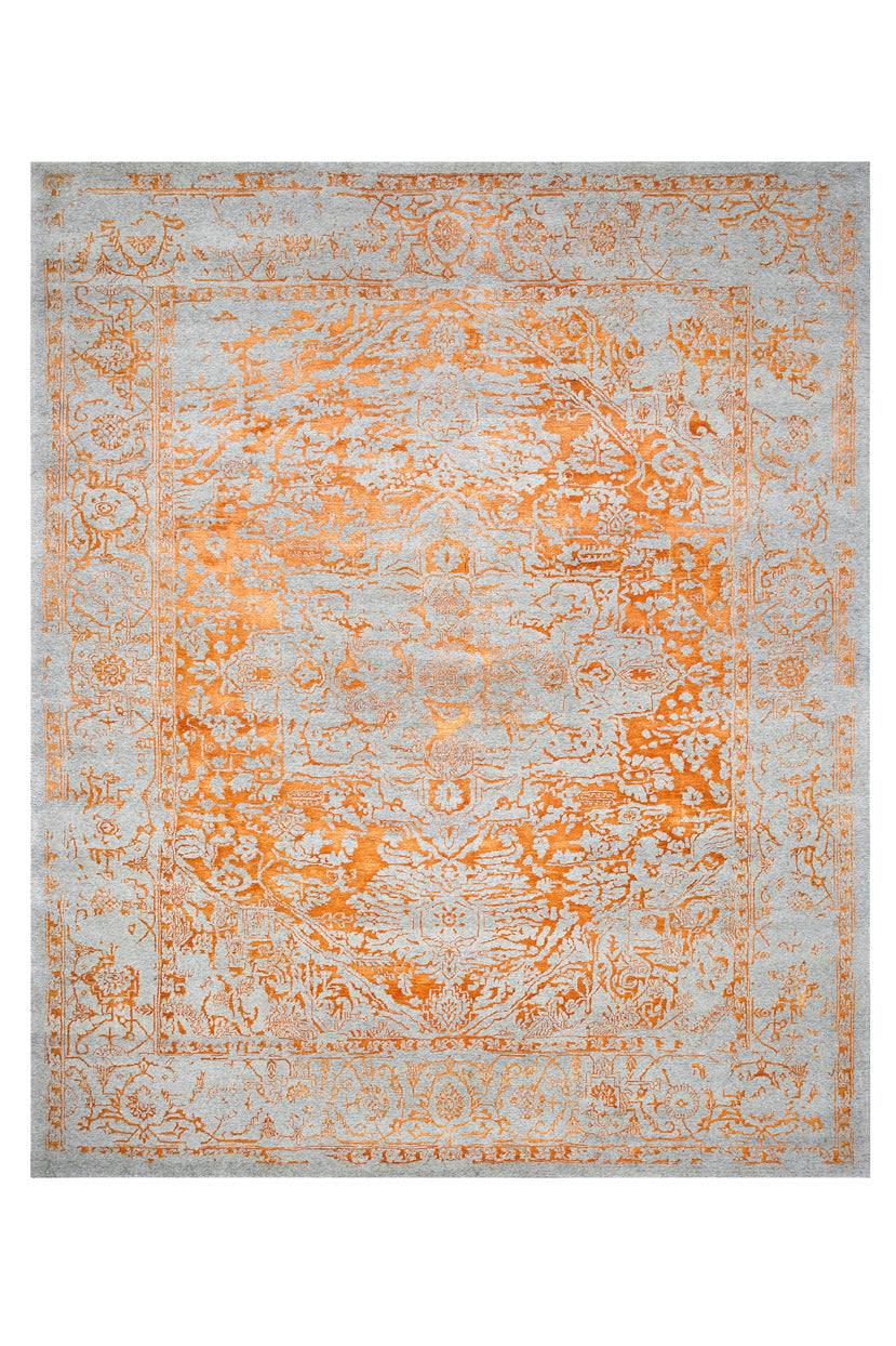 KASHMIR blazed-orange - 301 x 251 cm (8x10 ft)