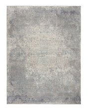 Load image into Gallery viewer, Ancient 2A - grey blue -  wool and silk - 375 x 275 cm (9x12 ft)
